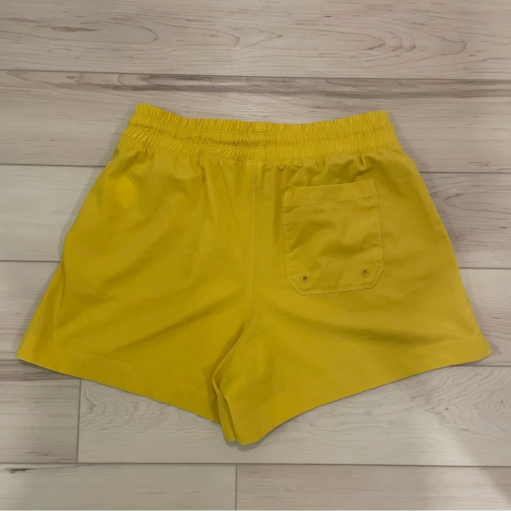 Old Navy Yellow Stretch Active Running Workout Athletic Shorts